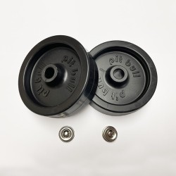 Wheels and Hubcaps (set of 2 ea), for use on Pit Bull stands