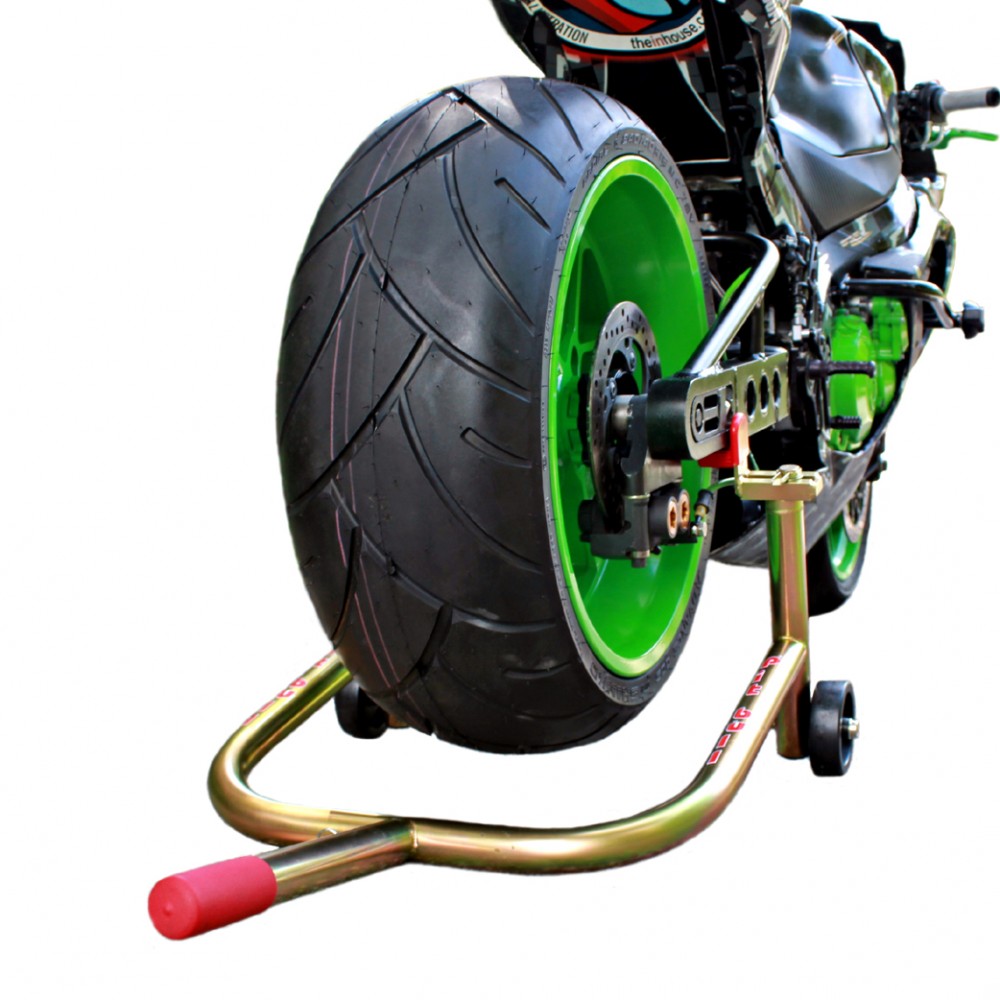 Motorcycle Rear Swingarm Paddle Wheel Lift Stand For Kawasaki Z1000 Z750 Versys