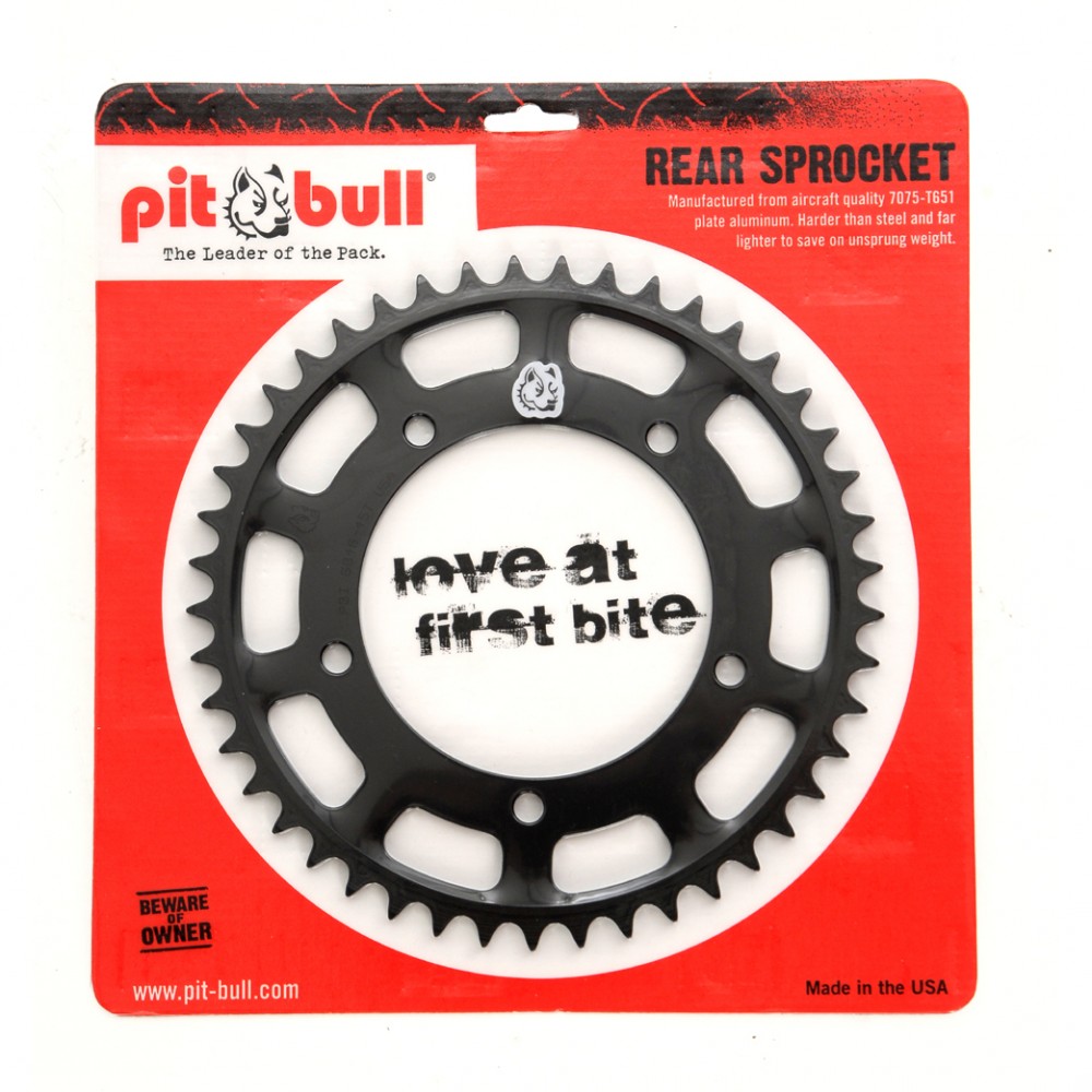 skål Ruckus 鍔 Pit Bull - Rear Sprocket (520), Kawasaki Ninja 250/300/400 ('08-'18)  [PBI04058-000]